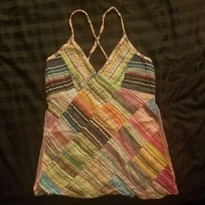 Blue Sky Stiched Patch Tank Top